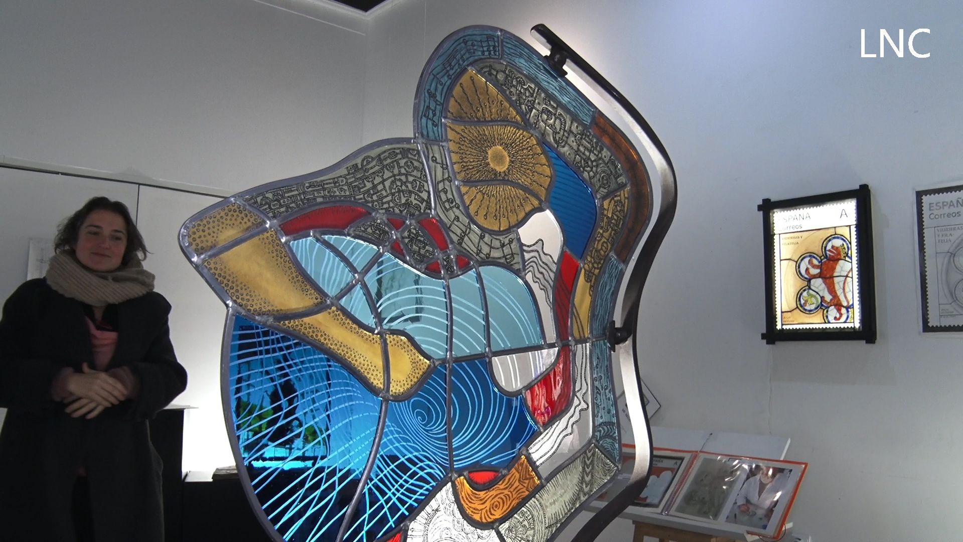 Exposición de vidrieras de los alumnos en la Escuela de Arte