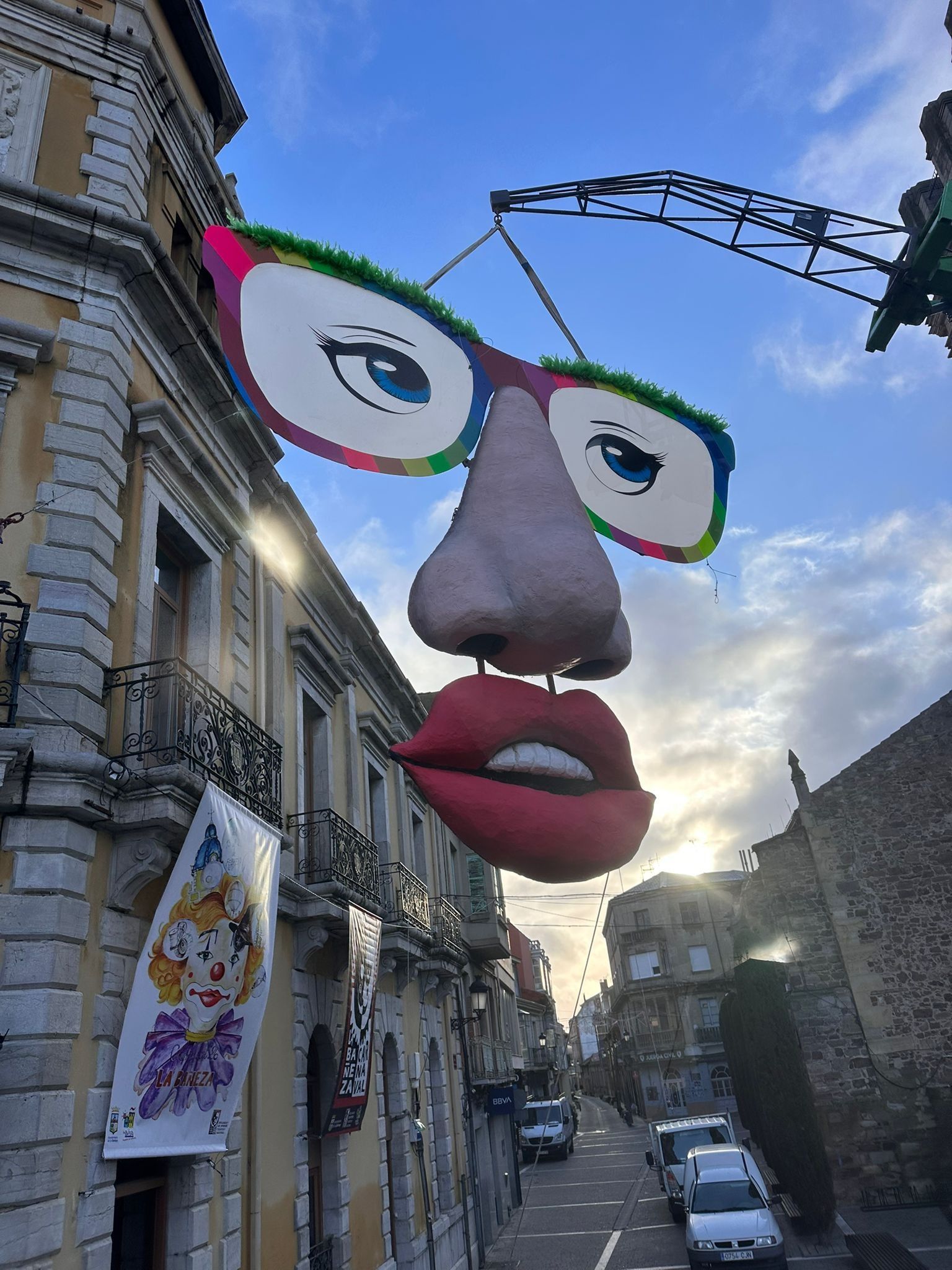 Decoración instalada en el Ayuntamiento.