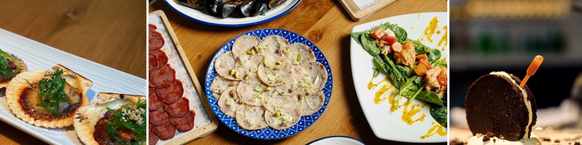 Su cocina se apoya en el producto y se presenta con un toque actual, sencillo y honesto.