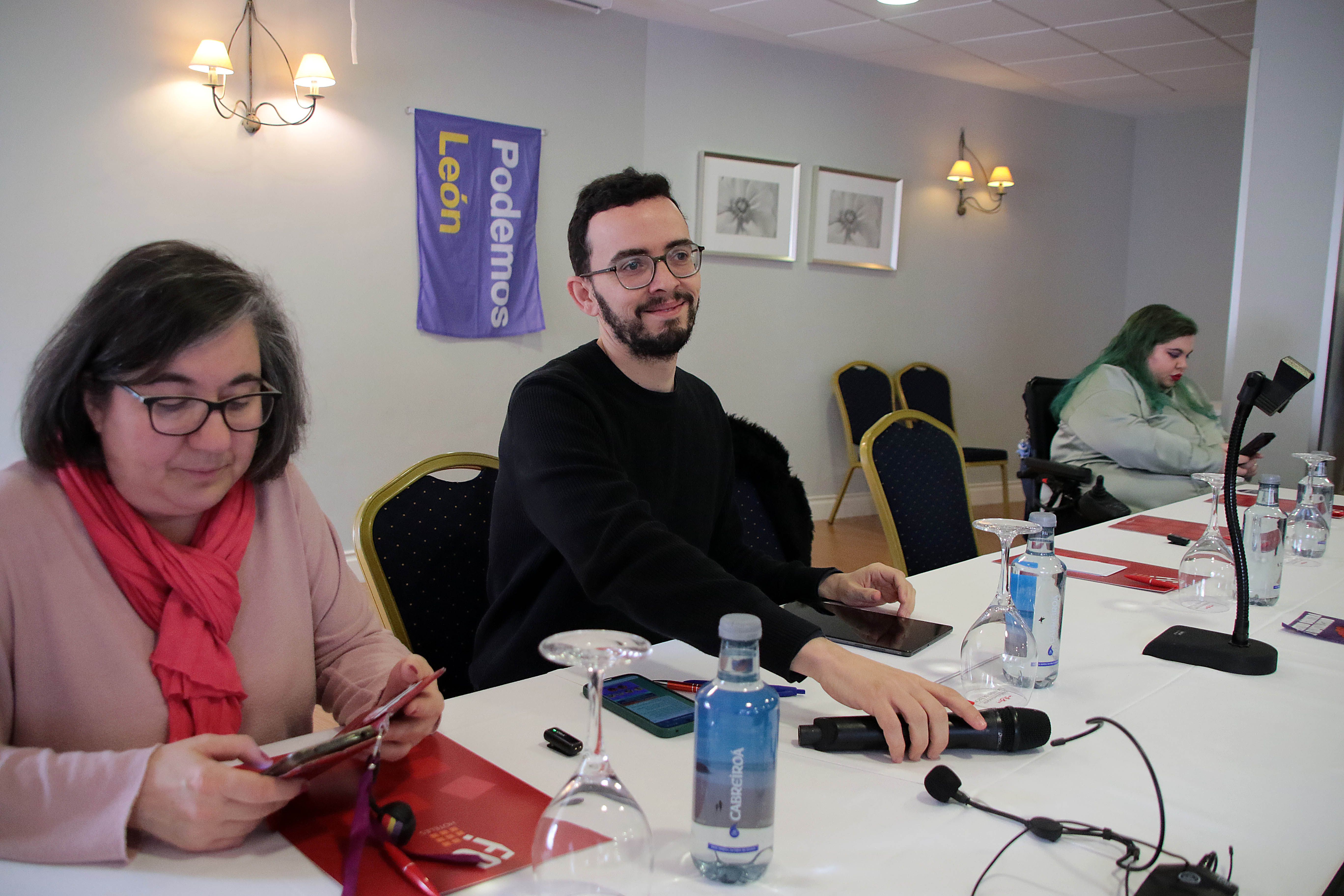 El coordinador autonómico de Podemos y candidato de Podemos Alianza Verde a la Presidencia de la Junta de Castilla y León, Miguel Ángel Llamas. | PEIO GARCÍA (Ical)