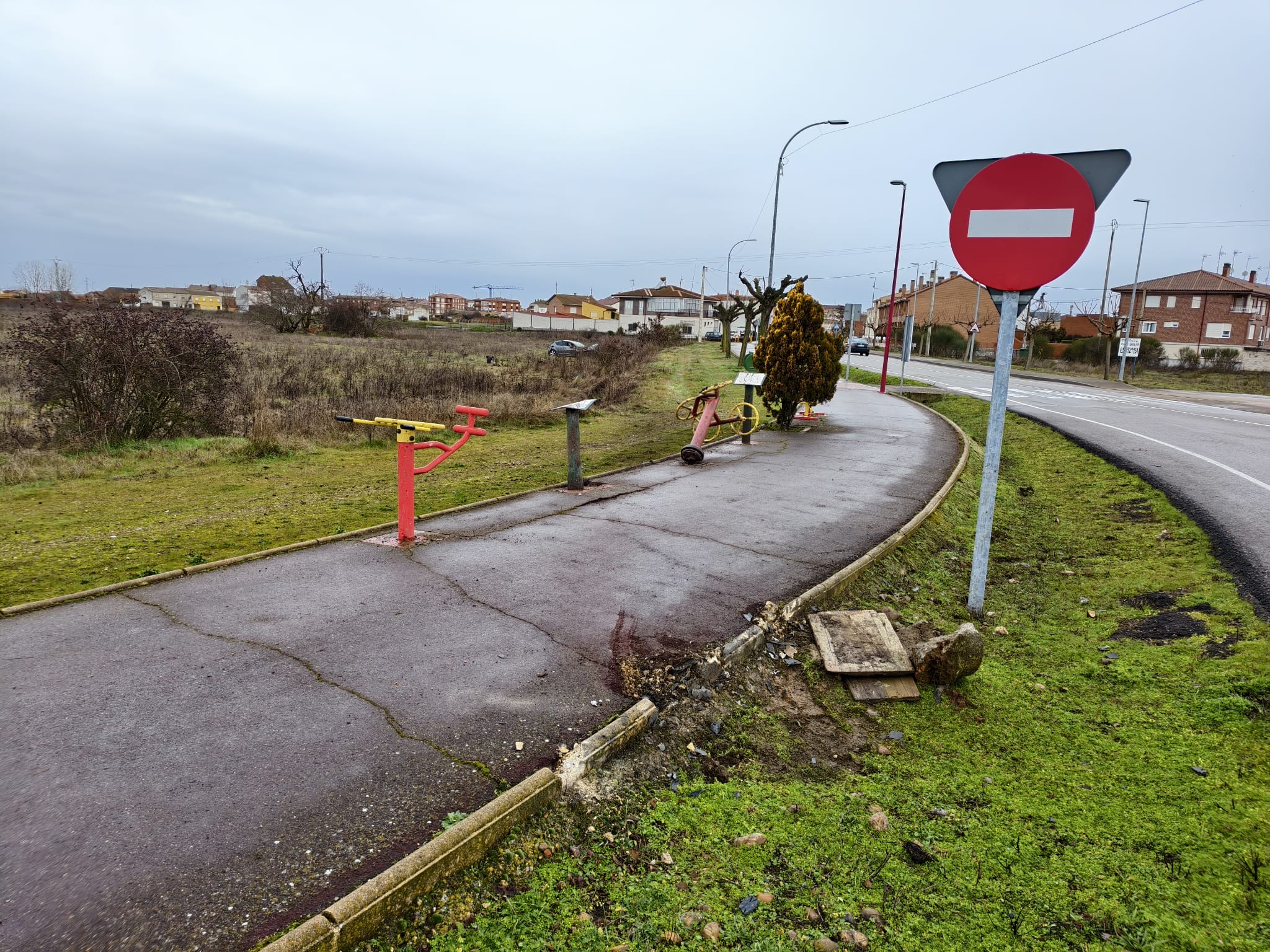 Zona de la circunvalación de Santa María donde se produjo la colisión. | A. RODRÍGUEZ