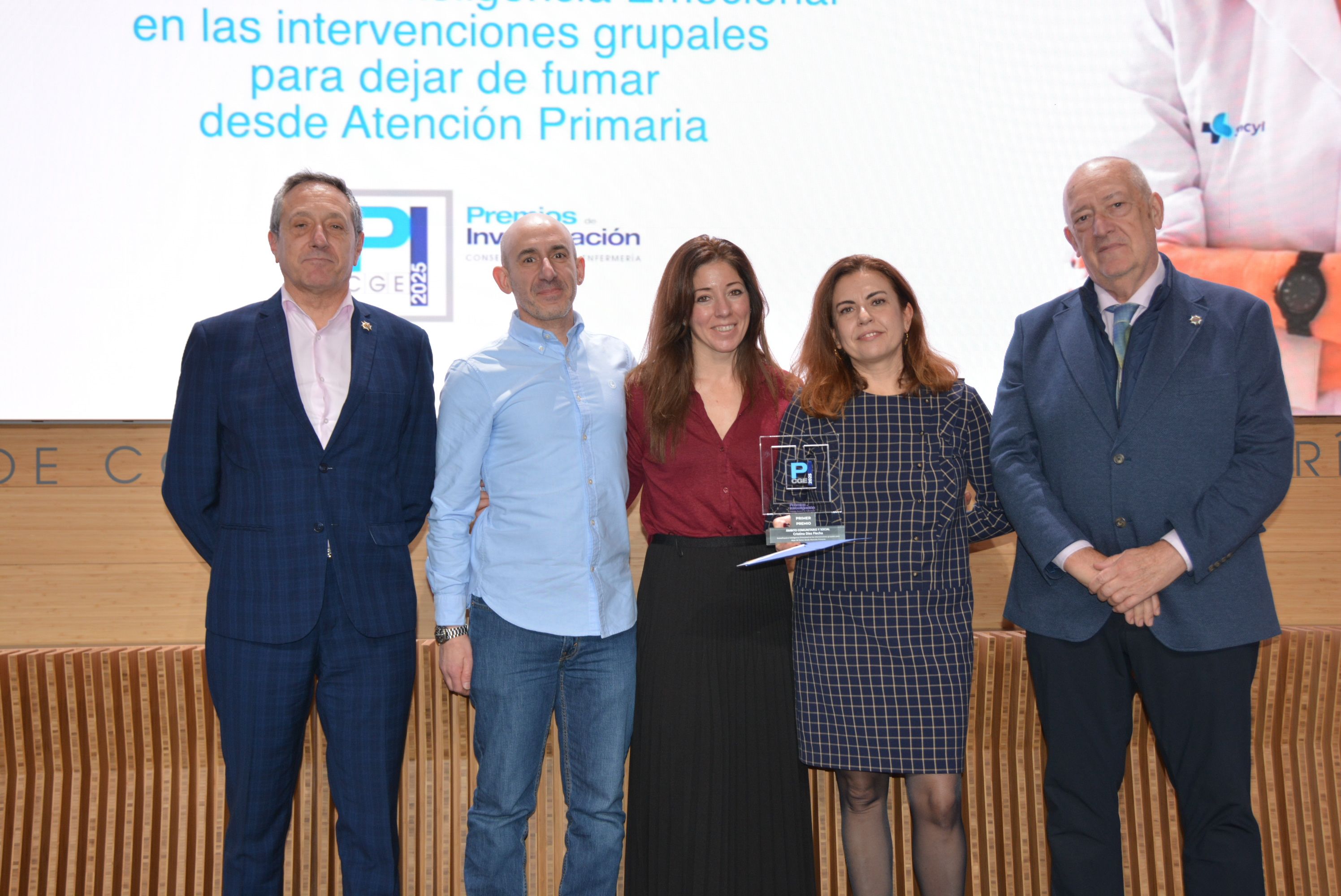 Foto de la entrega del premio en Madrid