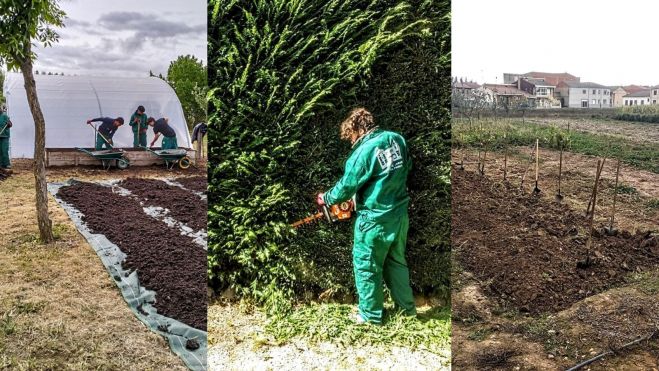 La agricultura y la jardinería siguen siendo dos de las referencias punteras del centro de Hospital de Órbigo.