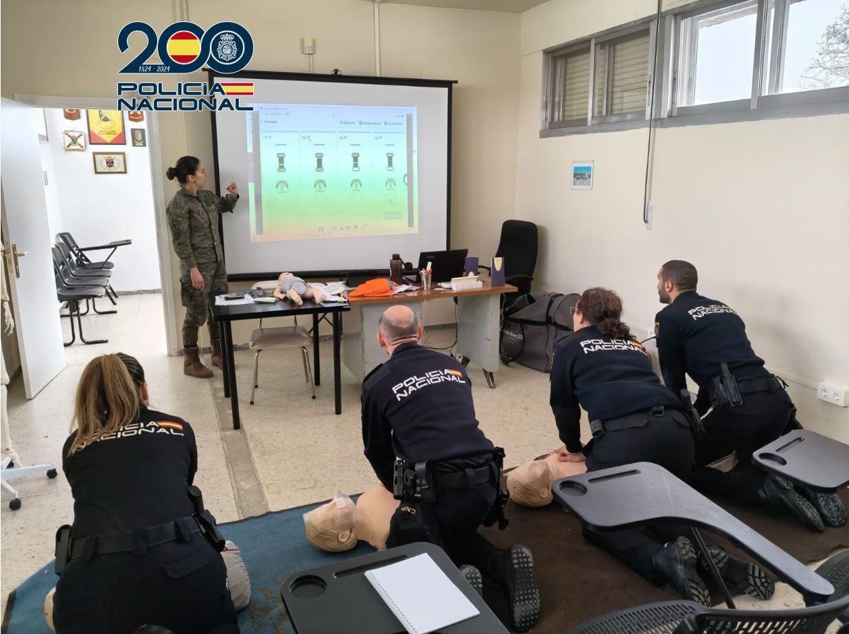 Un instante de la formación