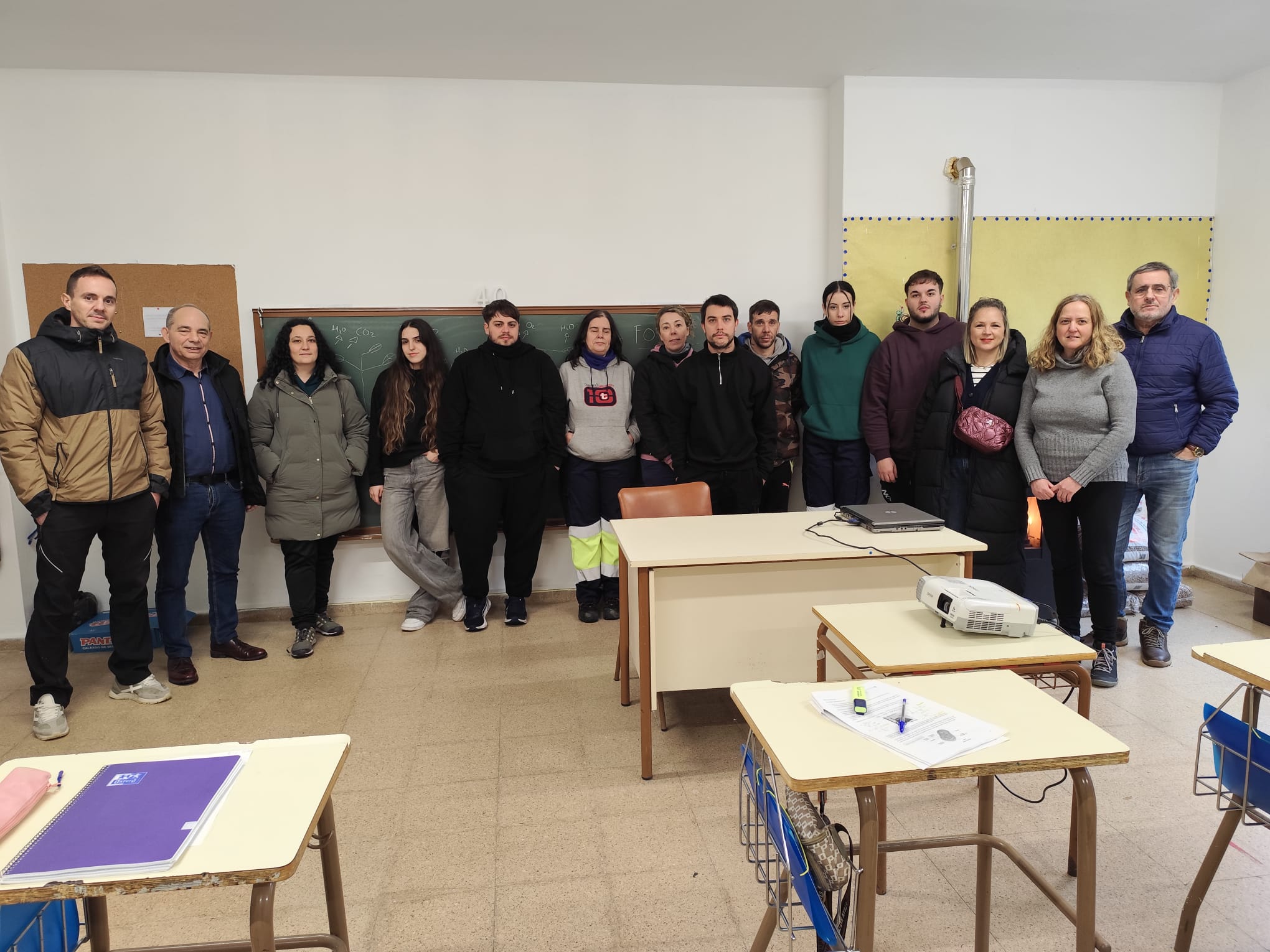 Alumnos de los talleres de empleo.