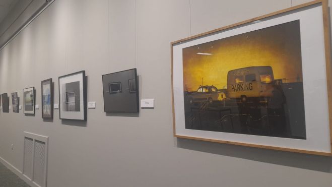 Algunos de los trabajos de la exposición en Ponferrada. | MAR IGLESIAS