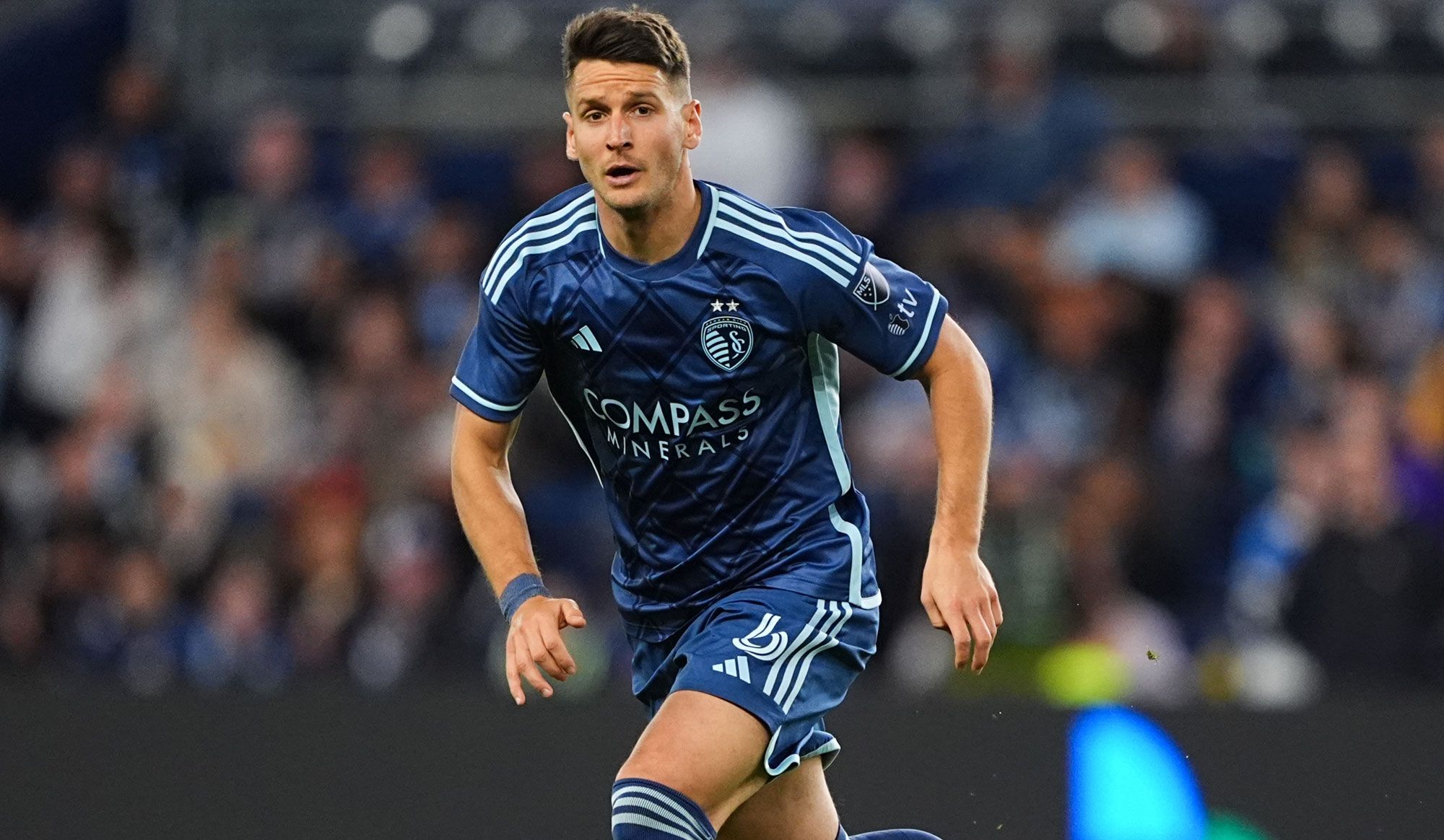 Nemanja Radoja, durante un partido con el Kansas City, nuevo fichaje de la Cultural. | KANSAS CITY