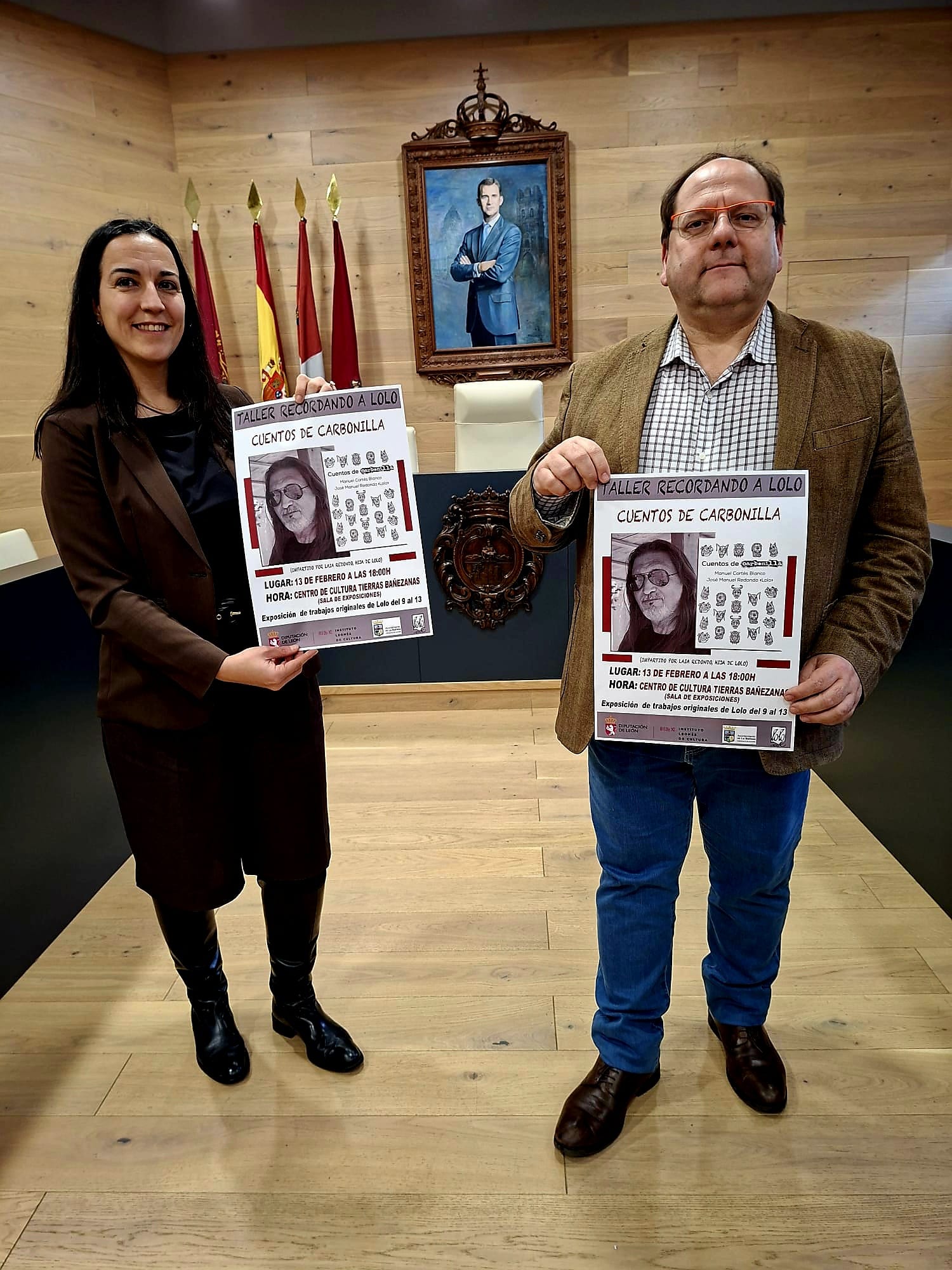 La concejala Silvia Cubria y el alcalde Javier Carrera. | L.N.C.