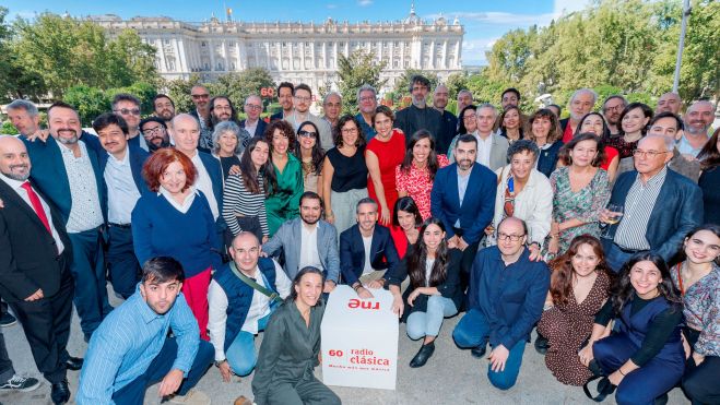 Plantilla y colaboradores de la temporada 60 de Radio Clásica (RNE).CEDIDA