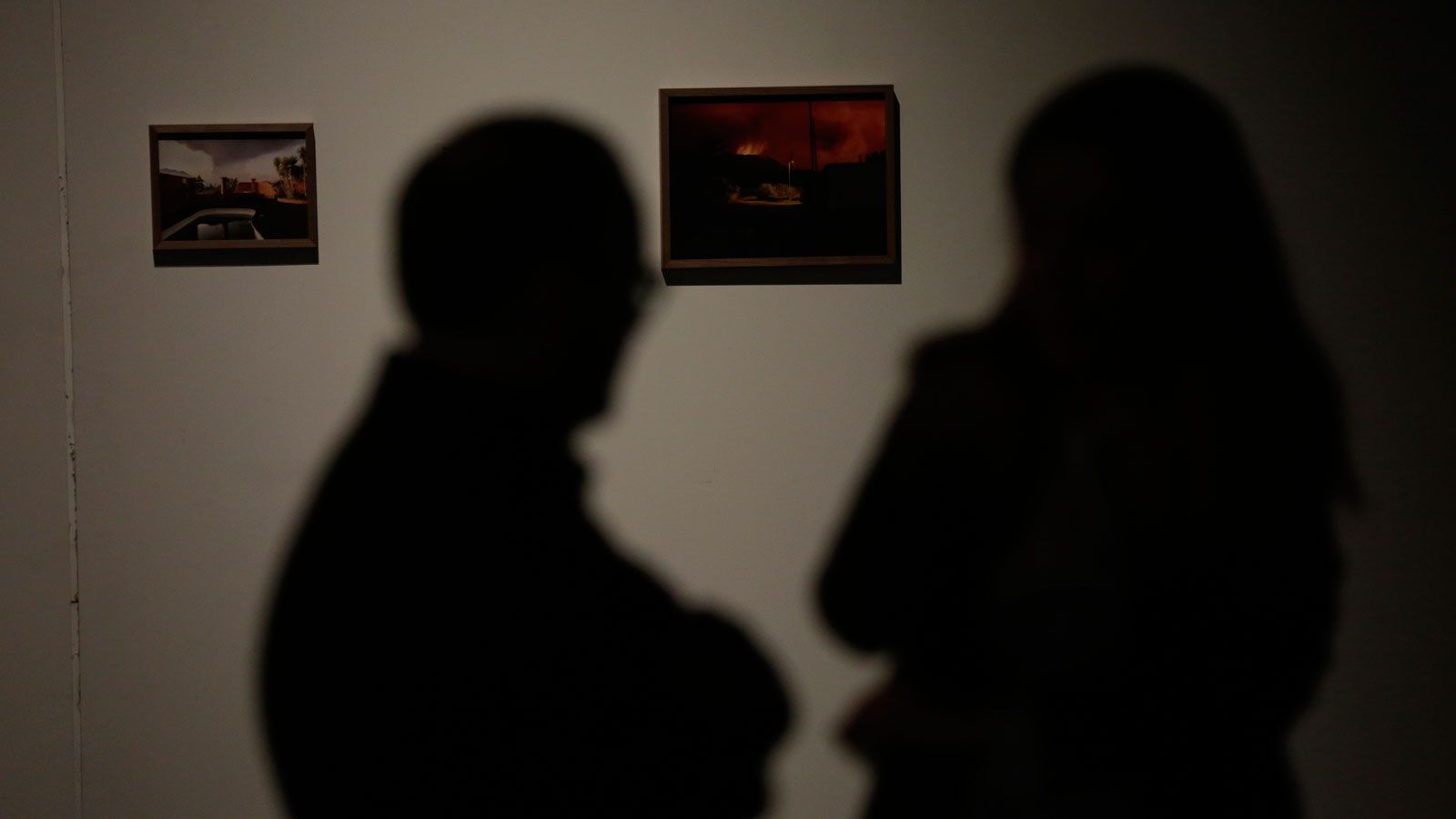 Una imagen de la inauguración de la muestra de Expositivos 25 en el interior del Palacín. | FERNANDO OTERO