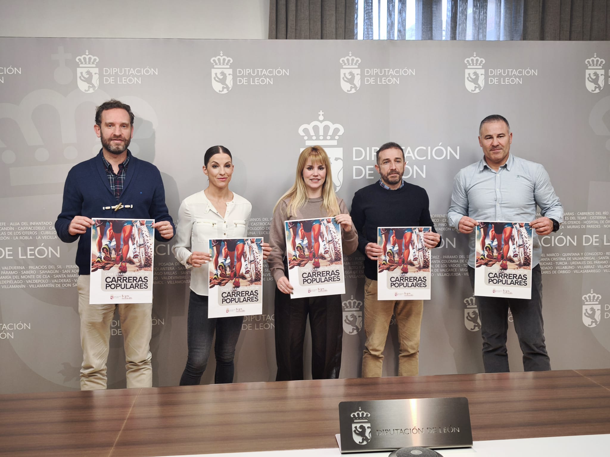 Momento de la presentación de la XVI Copa Diputación de Pruebas Populares que acogerá a 23 carreras distintas. L.N.C.
