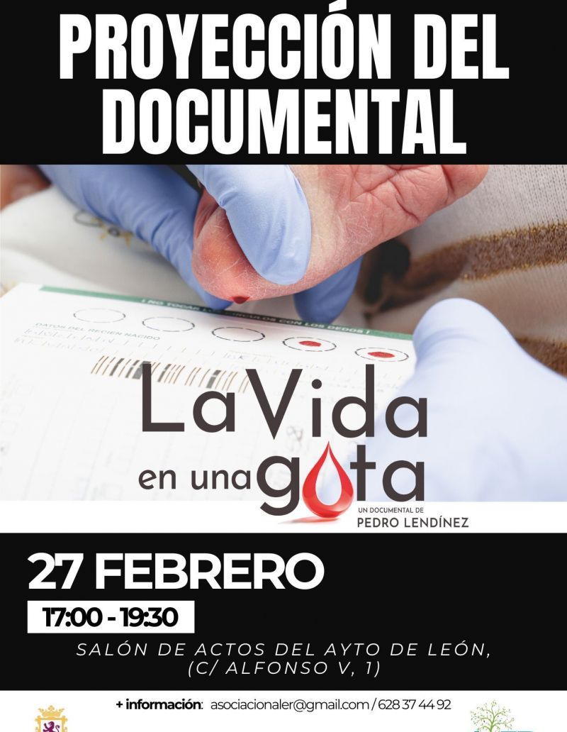 Cartel la vida en una gota (A3)