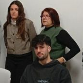 Los tres miembros de la Comisión de Fiestas que dieron la rueda de prensa Los tres miembros de la Comisión de Fiestas que dieron la rueda de prensa