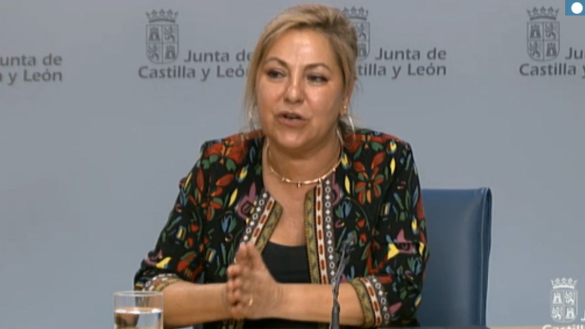 La vicepresidenta de la Junta, Rosa Valdeón, en su comparecencia ante los medios. | L.N.C.