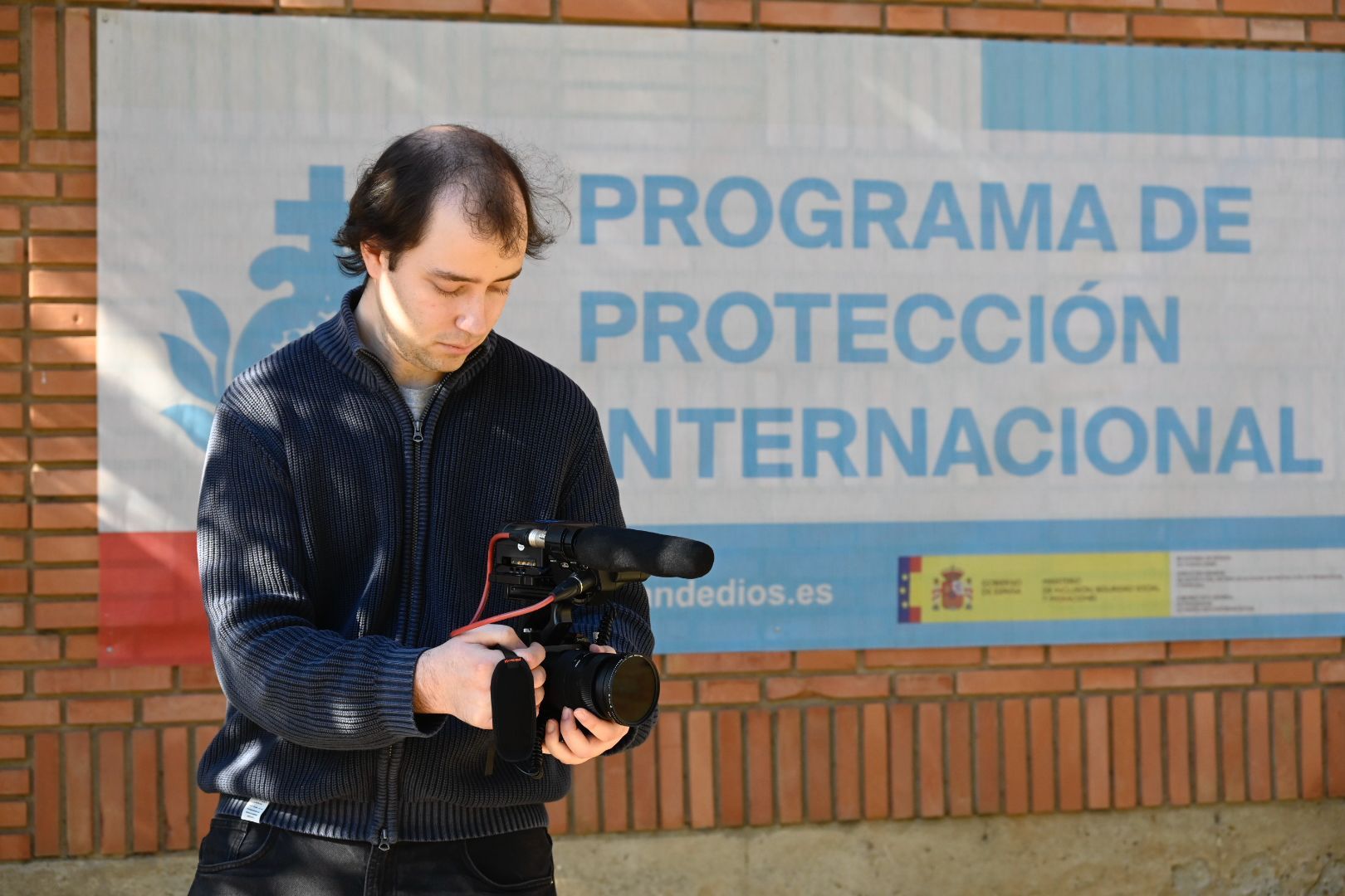 El leonés Marcos Rodríguez Díez ha realizado la residencia artística del PPI San Juan de Dios. | SAÚL ARÉN