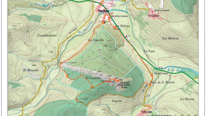 Castillo de Peña Ramiro mapa
