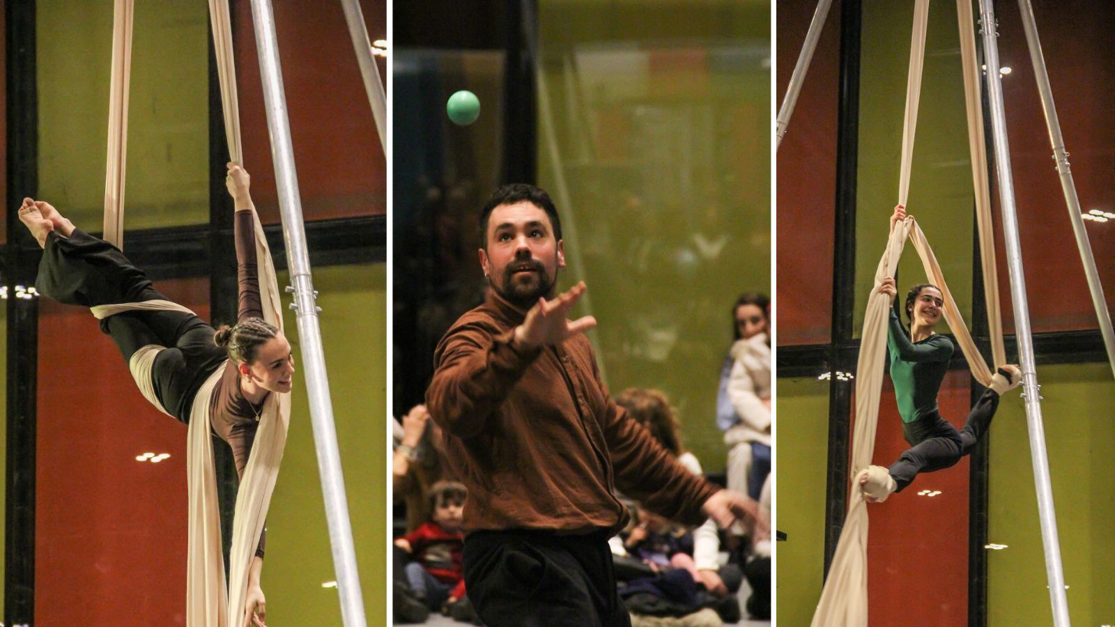 Algunas escenas de la función ‘Íncipit’ de La Pequeña Nave. | MARCELO ÓSCAR BARRIENTOS (MOBT)