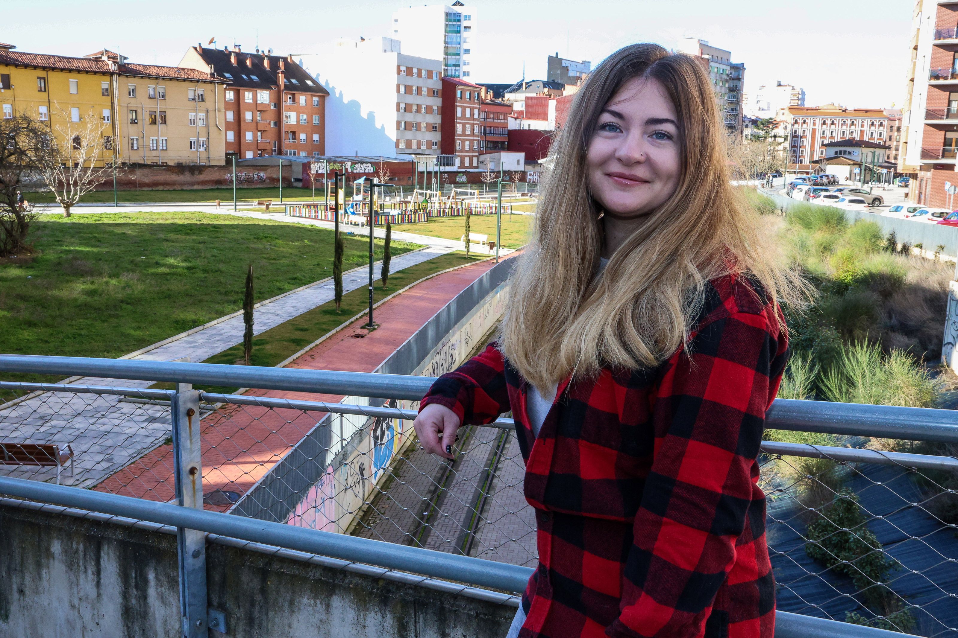 Nadia Bahinska, de 33 años, una de las refugiadas de Ucrania en León desde 2022. | CAMPILLO (ICAL)