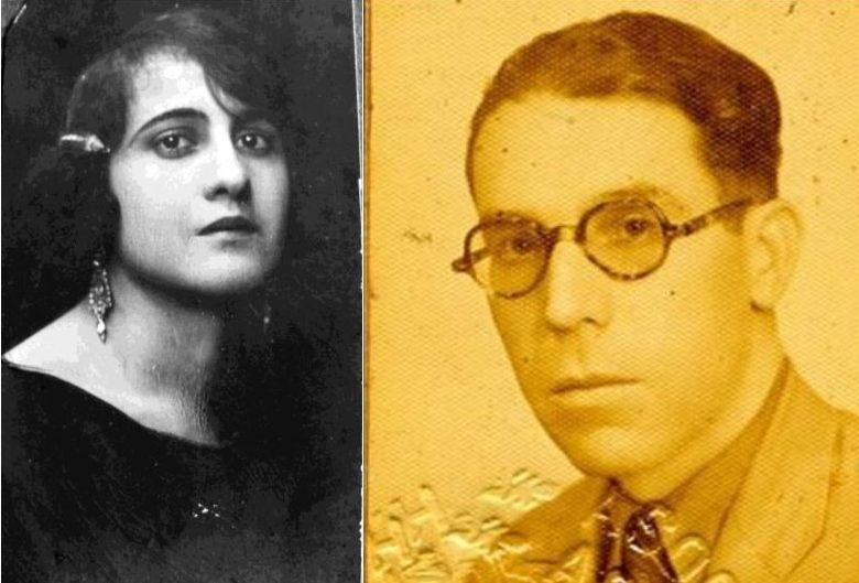 María Cuyás y Herminio Almendros. Ambos fueron profesores de la F. Sierra Pambley en Villablino, y amigos personales de Alejandro Casona, hijo de Faustina.