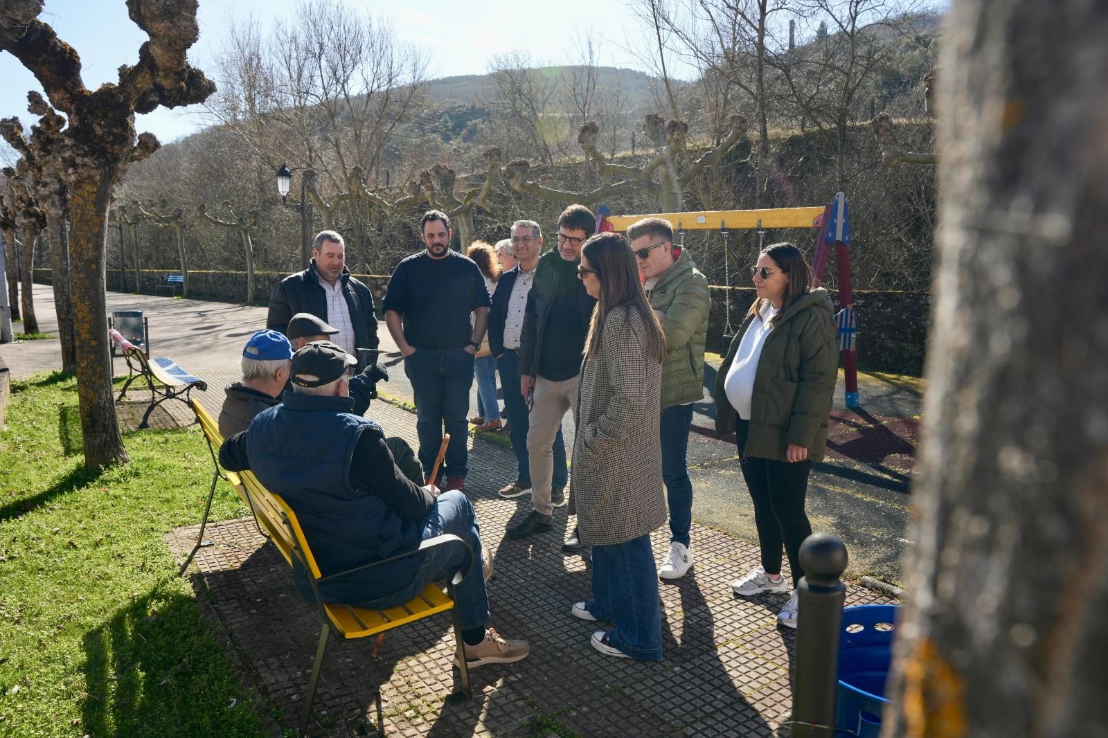 Visita de los candidatos socialistas a Torre del Bierzo.