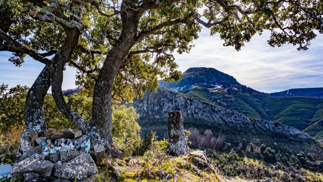 09 Cumbre del Peña del Castro con el Cueto de San Mateo al fondo