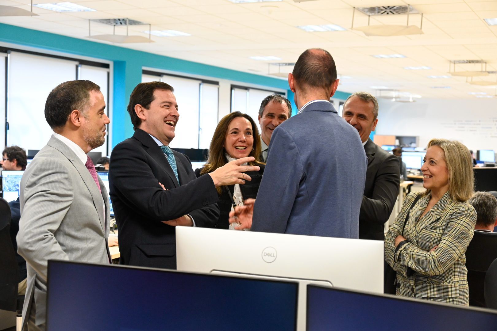Mañueco, durante su visita al Parque Tecnológico de León. | SAÚL ARÉN
