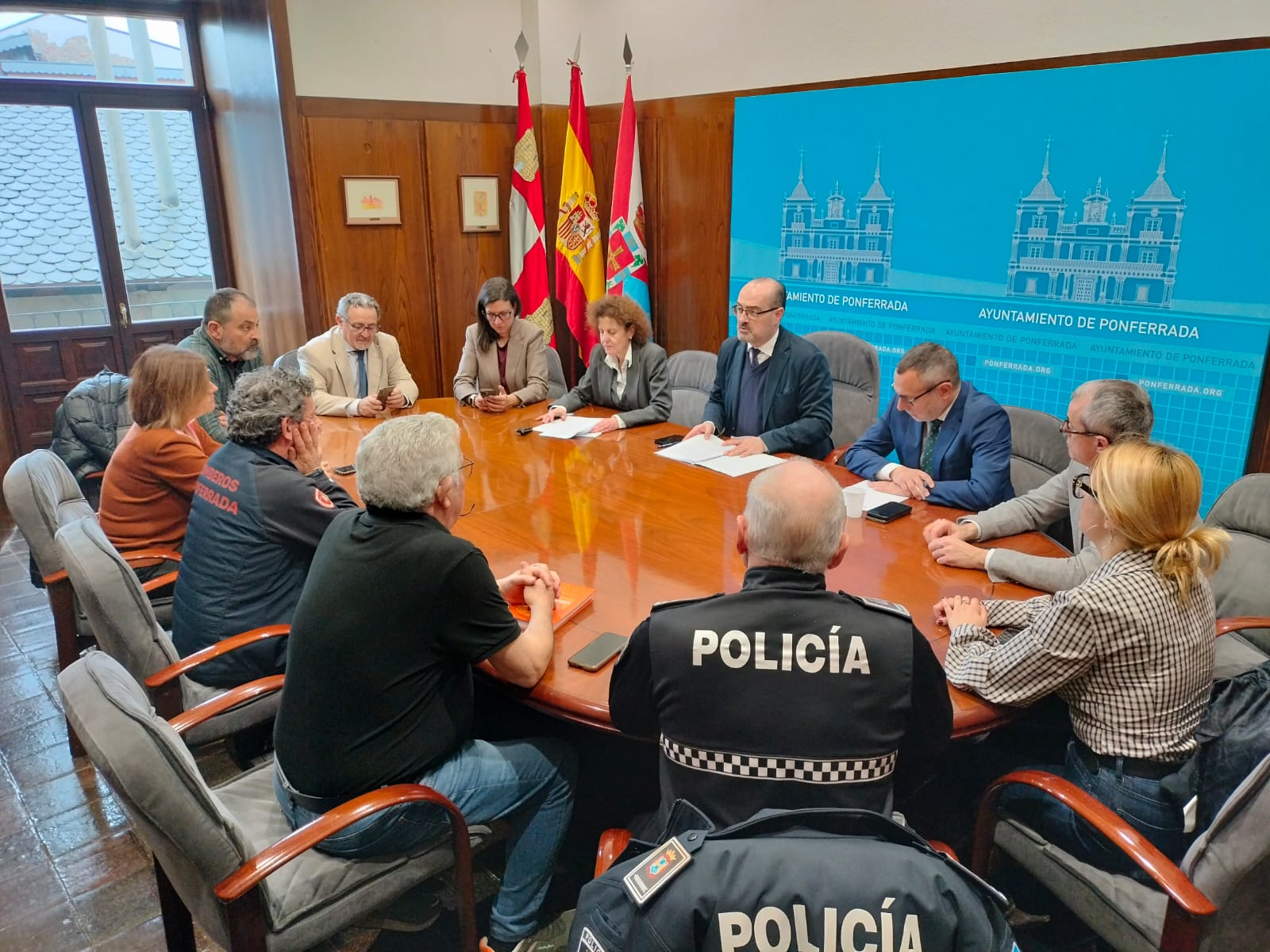 Reunión última del Cecop en Ponferrada. 