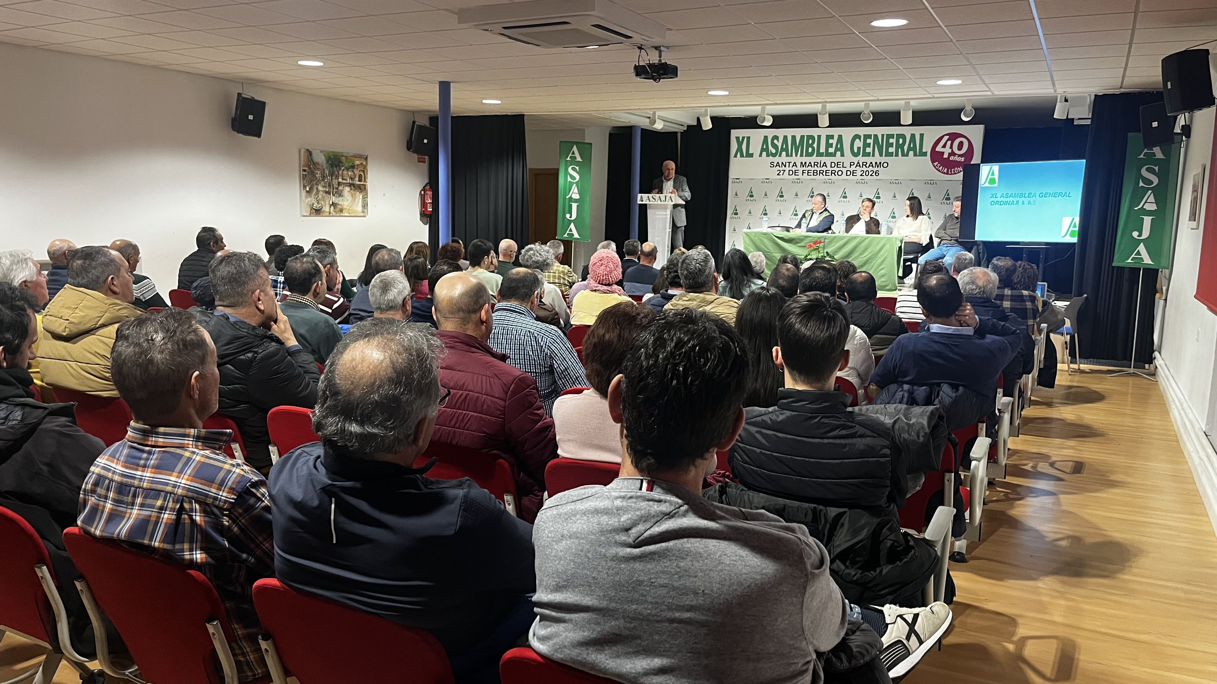 La 40ª Asamblea General Ordinaria celebrada en Santa María del Páramo contó con gran participación.