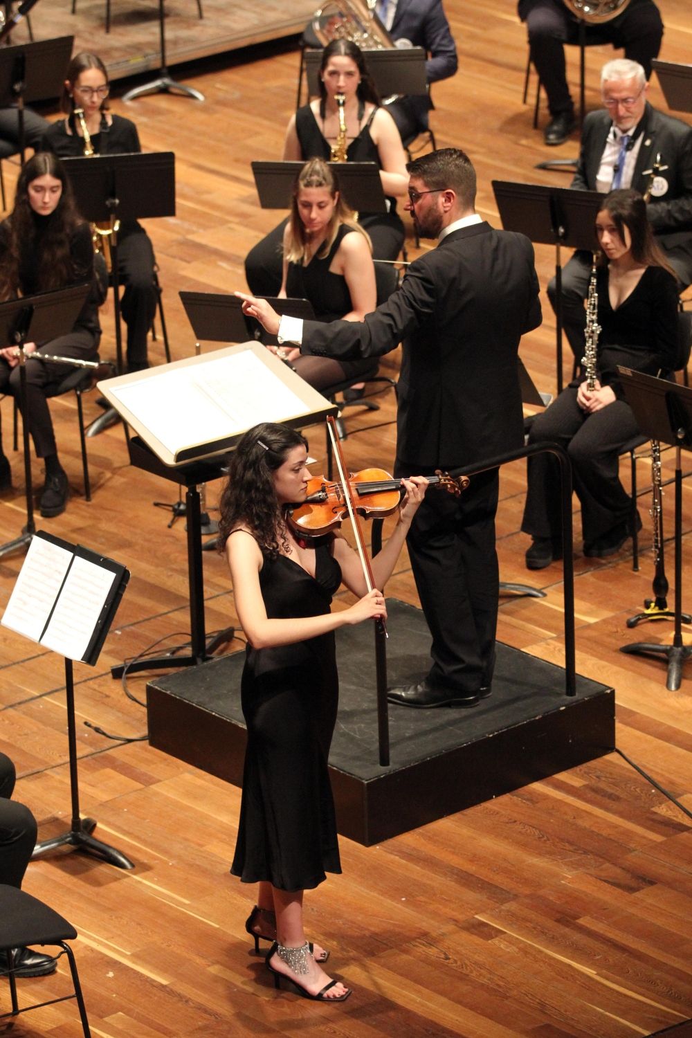 Mencia Gómez, durante su actuación en un concierto | CEDIDA A L.N.C.