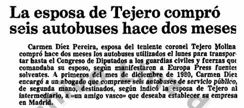 La mujer de Tejero siempre se mantuvo a la sombra pero también a su lado