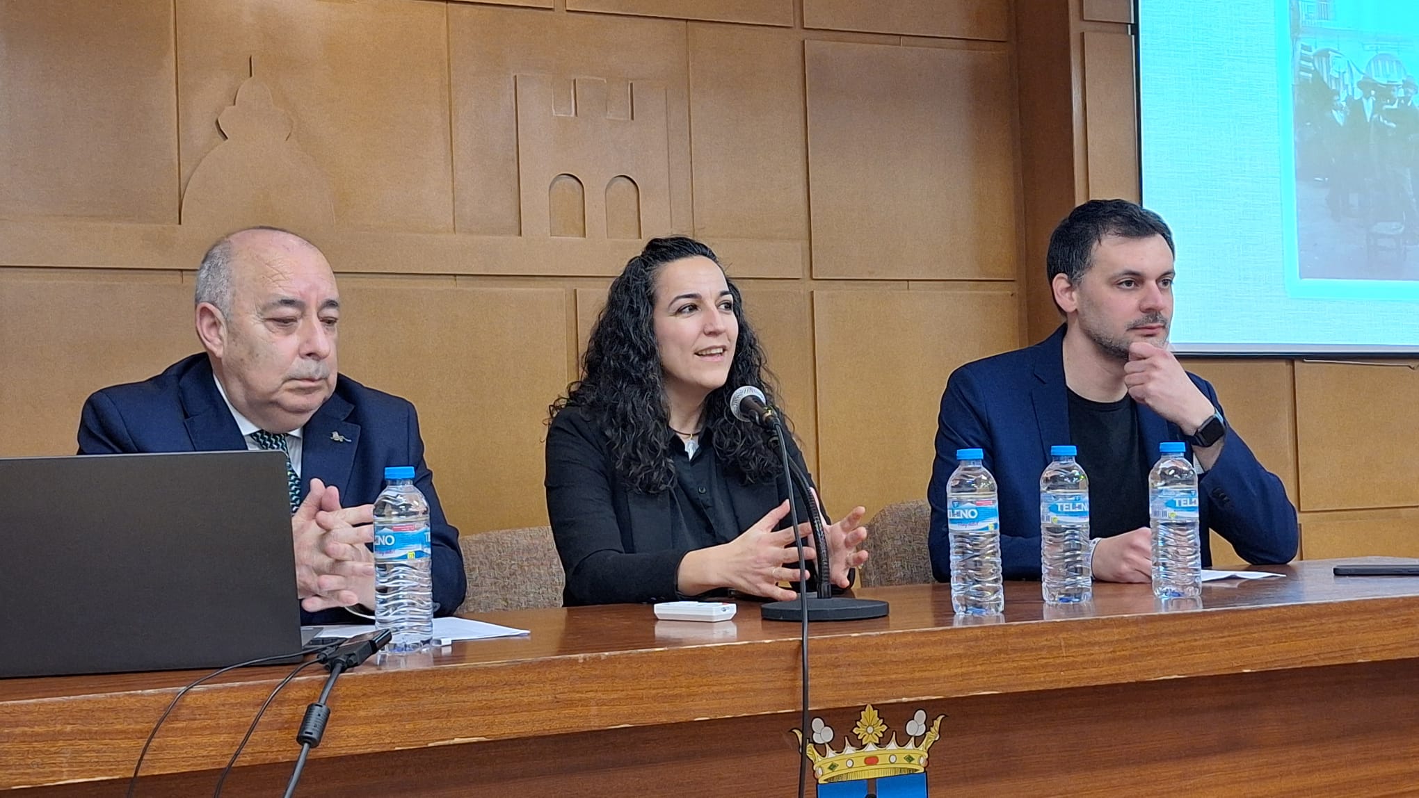Un instante de la conferencia “Joaquín Sorolla en tierras de León” impartida por parte de Miguel Ángel Cordero. | L.N.C.