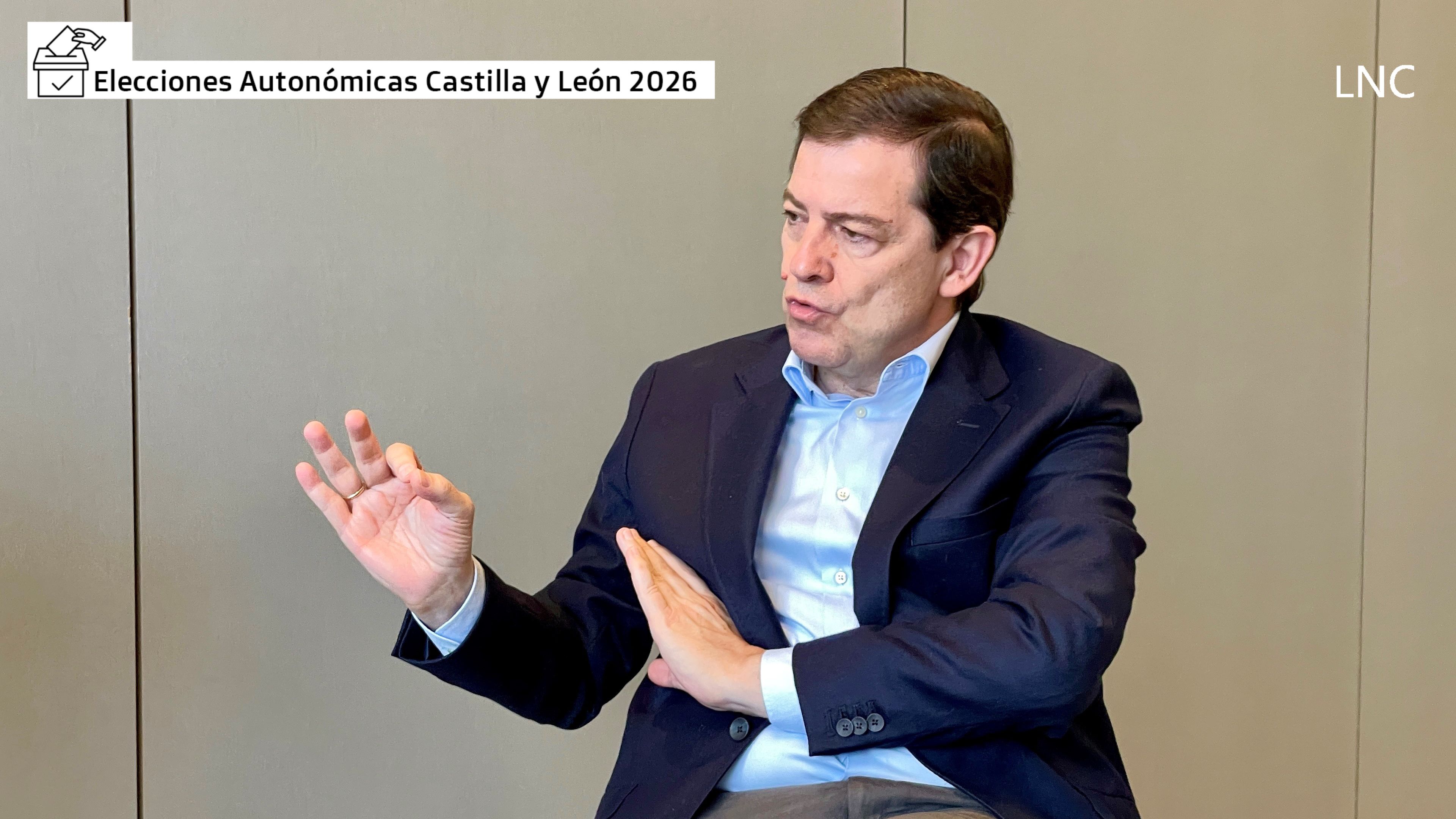 Alfonso Fernández Mañueco, candidato a la presidencia de la Junta de Castilla y León por el PP