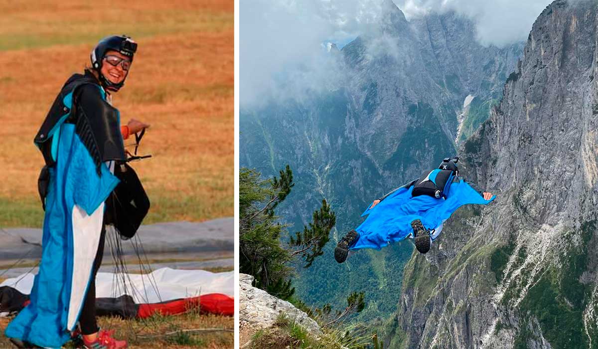 Laura Fernández, la mujer con más saltos base de España, se define como una "leonesa de pura cepa". | L.N.C.