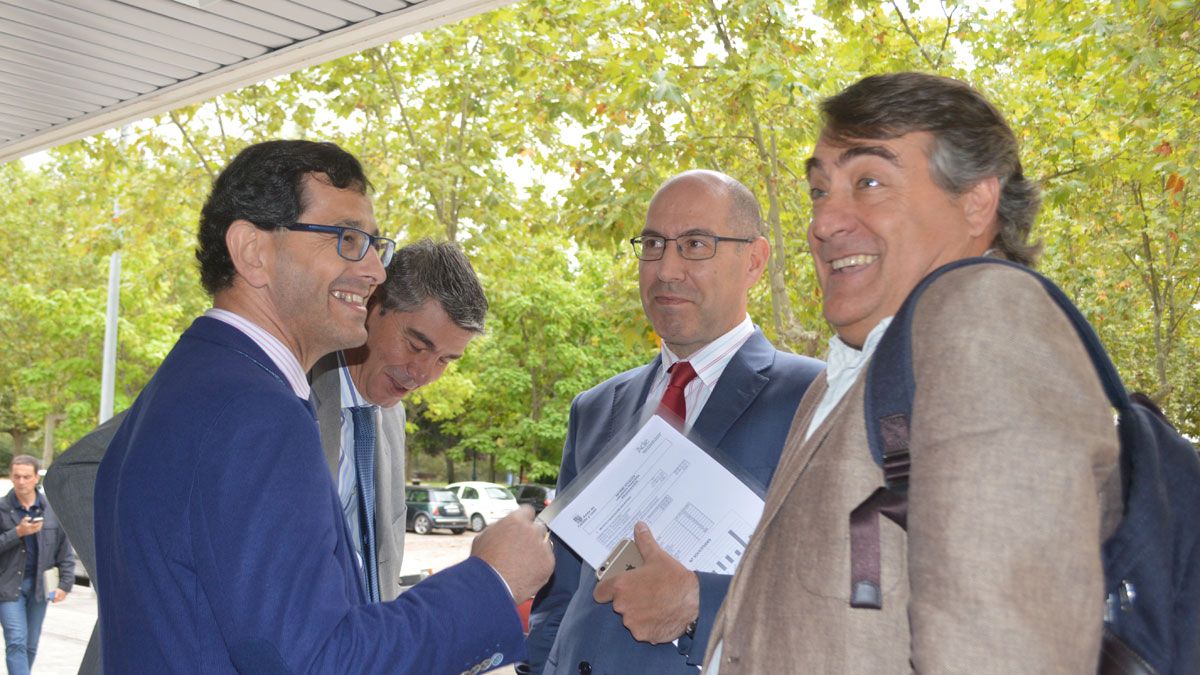 Tobalina a su llegada a Ponferrada. | MAR IGLESIAS