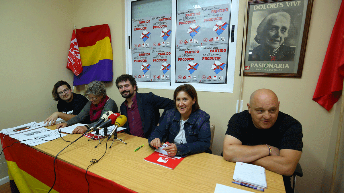 González, Maroto, Sarrión, Bilbao y Fernández, ayer en rueda de prensa. | CÉSAR SÁNCHEZ (ICAL)