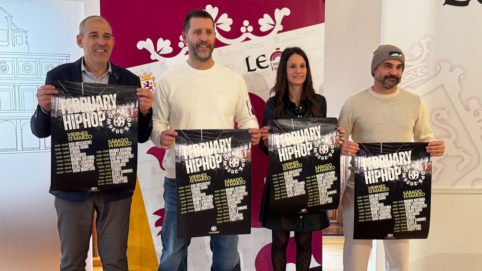 Un instante de la presentación de la nueva edición del XIX February Hip Hop. | L.N.C