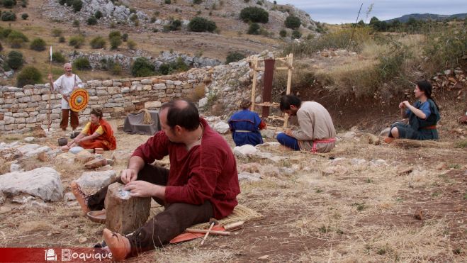 Recreación del poblado prerromano de la Peña del Castro, que muestra cómo pudieron vivir sus antiguos moradores vadinienses en la Edad del Hierro, (2)