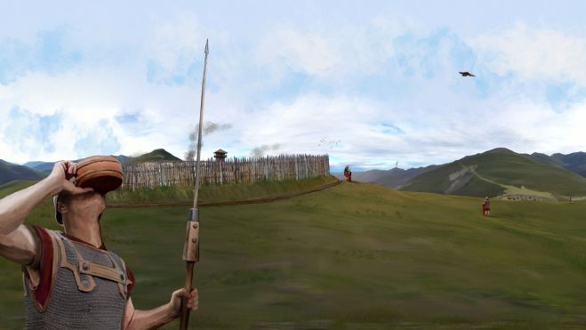 Recreación del recinto superior (EMH).