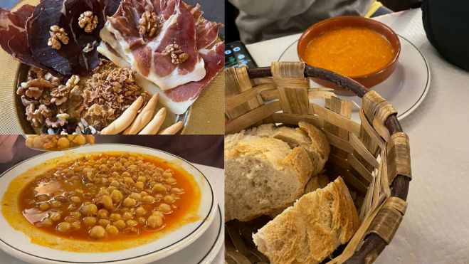 Algunas opciones gastronómicas de la Venta del Aldeano. L.N.C.