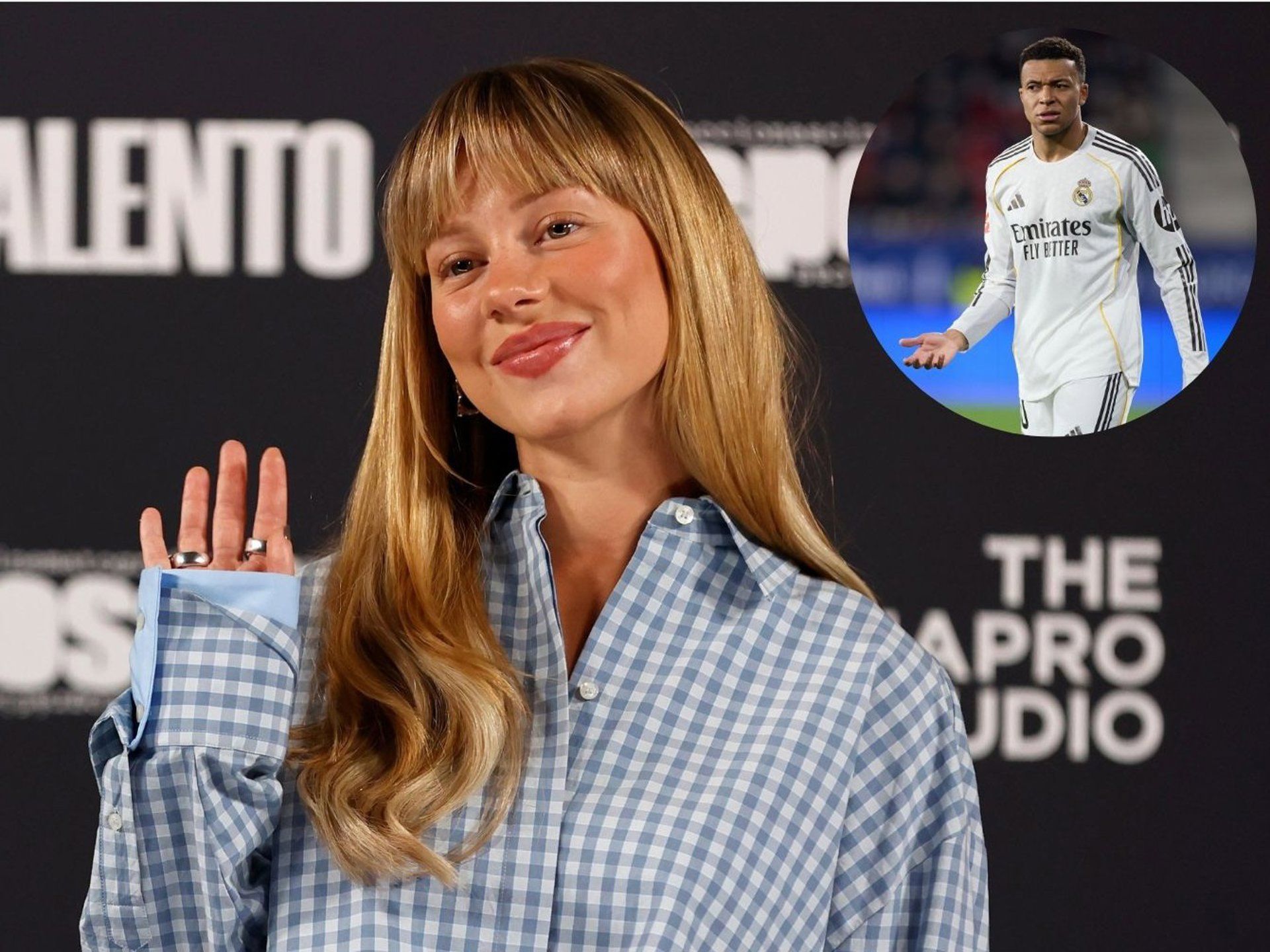 La actriz Ester Expósito, y el futbolista Kylian Mbappé | EUROPA PRESS