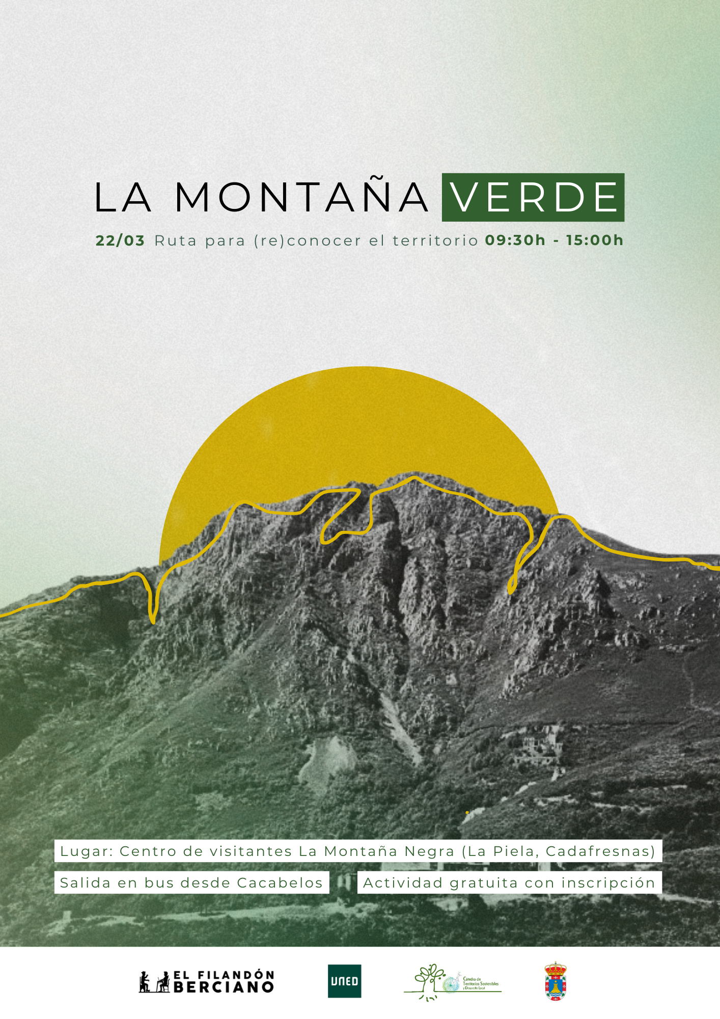 Cartel sobre la actividad propuesta.