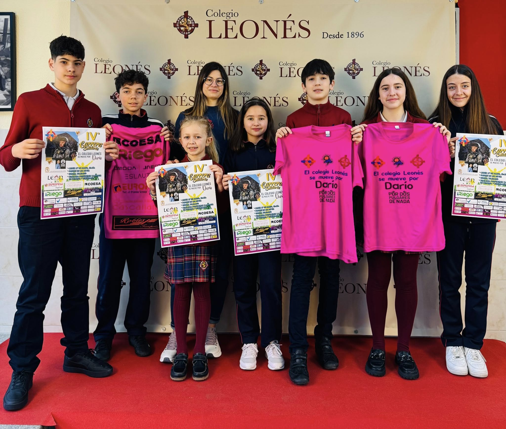 El Colegio Leonés celebrará su cuarta carrera solidaria el 16 de marzo, a beneficio de Por Dos Pulgares de Nada. | L.N.C.