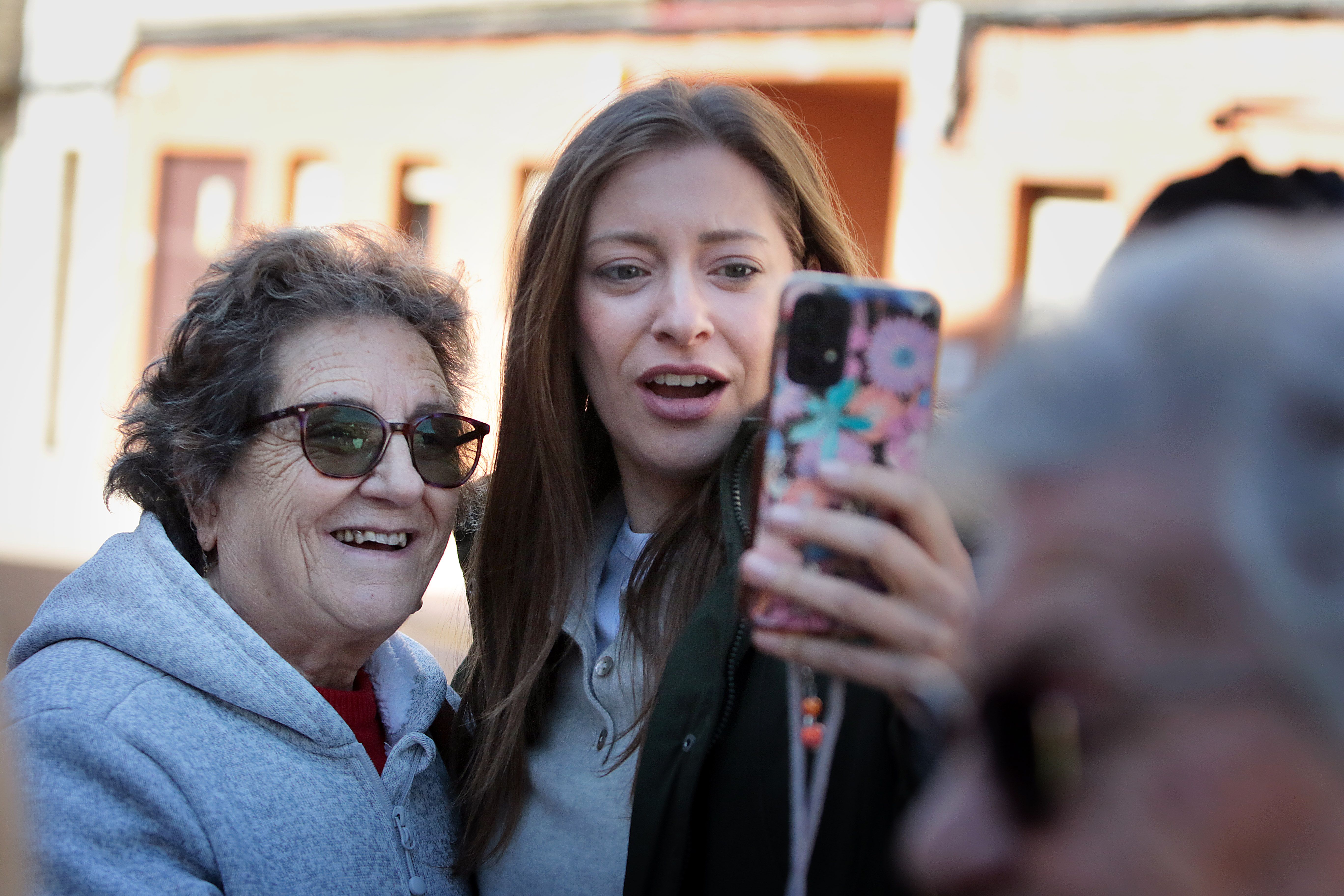 Ester Muñoz, durante su visita a Cistierna. | ICAL
