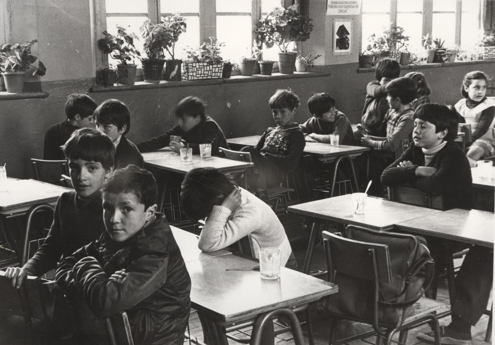 Entre las ‘curiosidades’ en educación de la época se recuerda la famosa «leche en polvo de los americanos». | ARCHIVO MSM