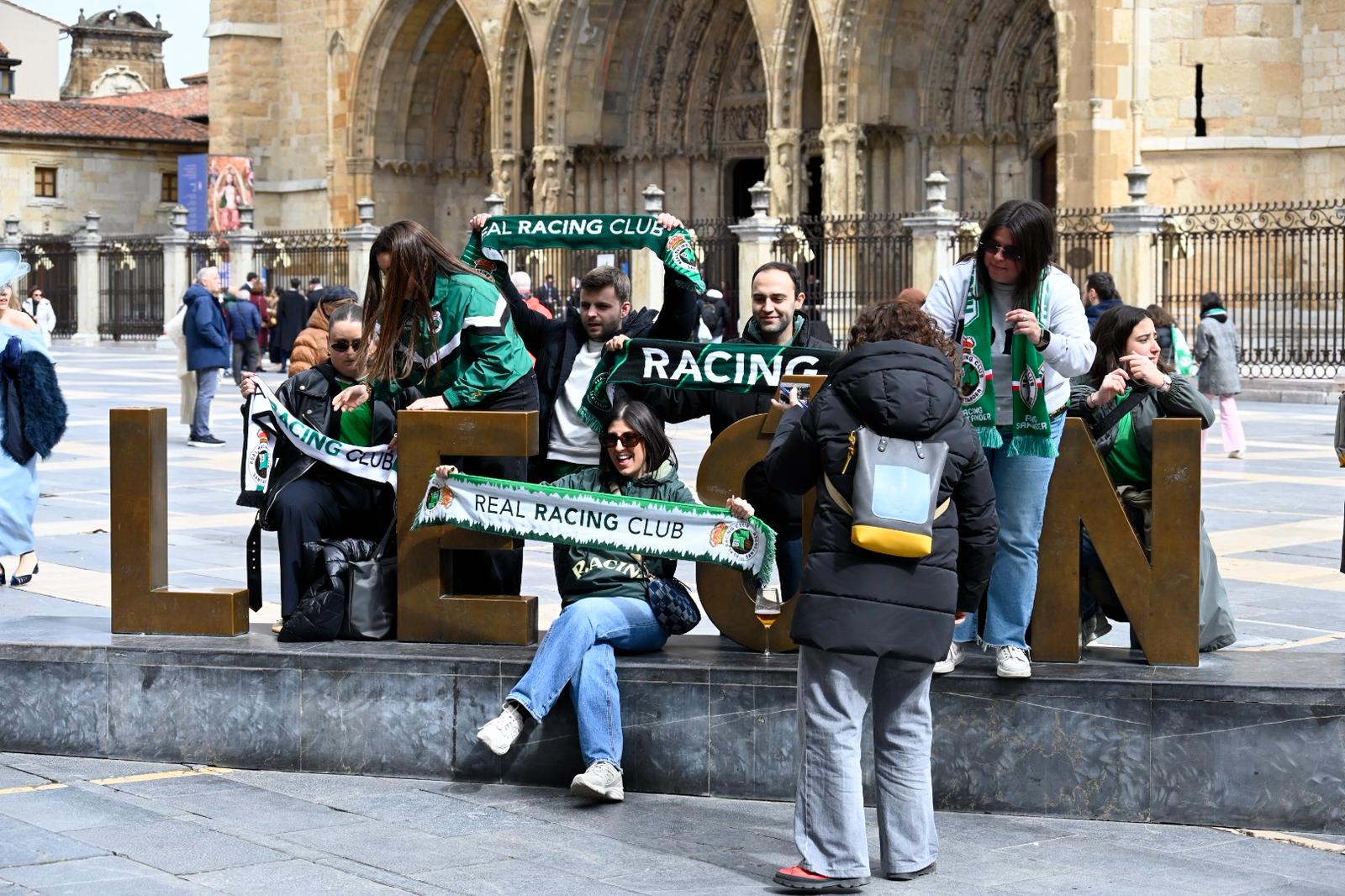 Afición del Racing en León