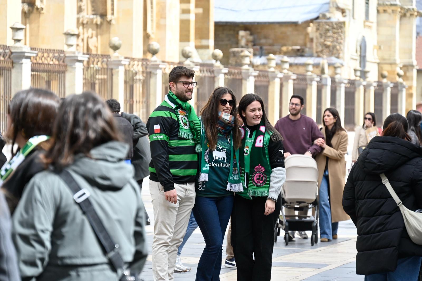 Afición del Racing en León