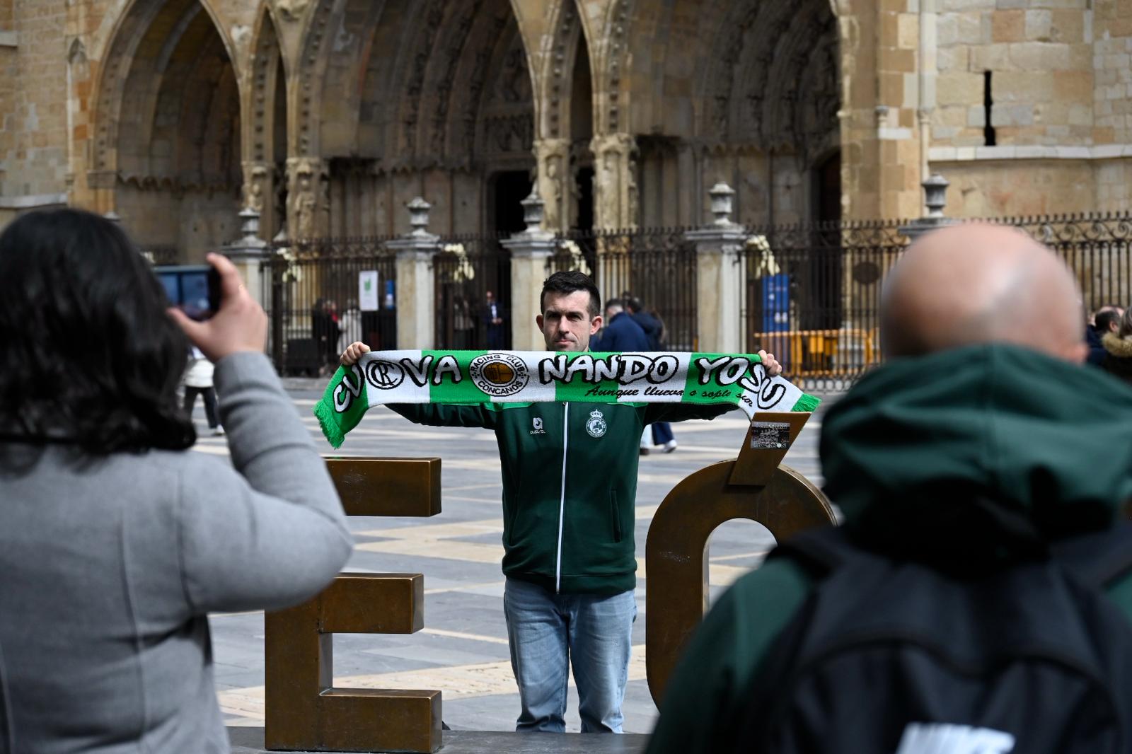 Afición del Racing en León