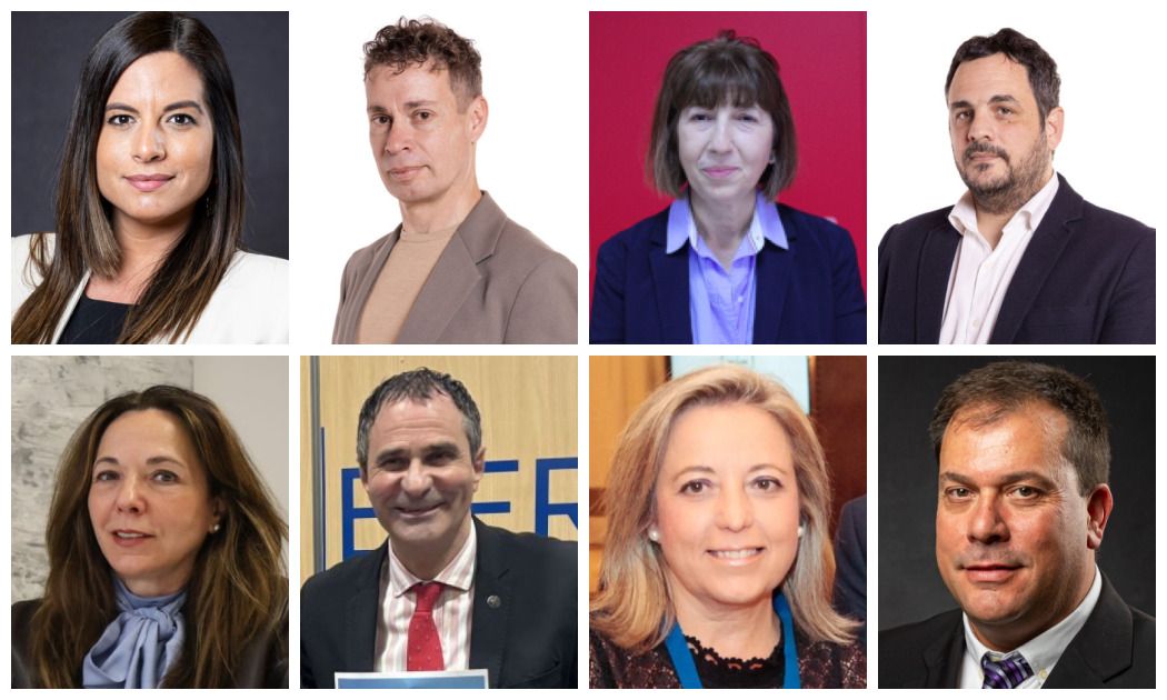 Arriba, de izquierda a derecha, Nuria Rubio, Mario Rivas, Mabel Fernández y Benjamín Fernández; abajo, María José Álvarez Casáis, Nefatlí Fernández, Elena Bollo y Antonio Jaime Mendonza. Arriba, de izquierda a derecha, Nuria Rubio, Mario Rivas, Mabel Fernández y Benjamín Fernández; abajo, María José Álvarez Casáis, Nefatlí Fernández, Elena Bollo y Antonio Jaime Mendonza.