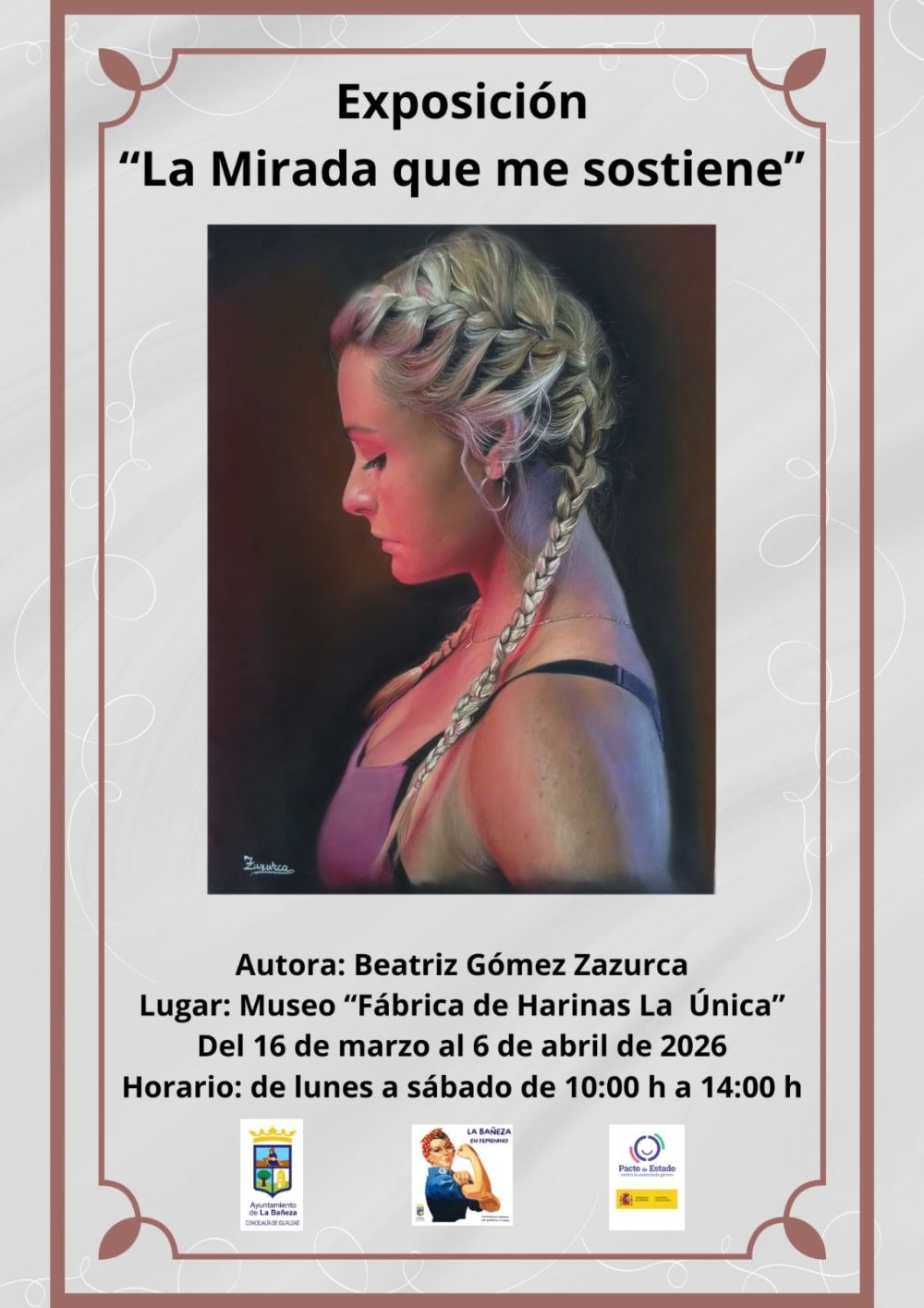 Cartel de la exposición de pintura “La Mirada que me sostiene” | L.N.C. Cartel de la exposición de pintura “La Mirada que me sostiene” | L.N.C.