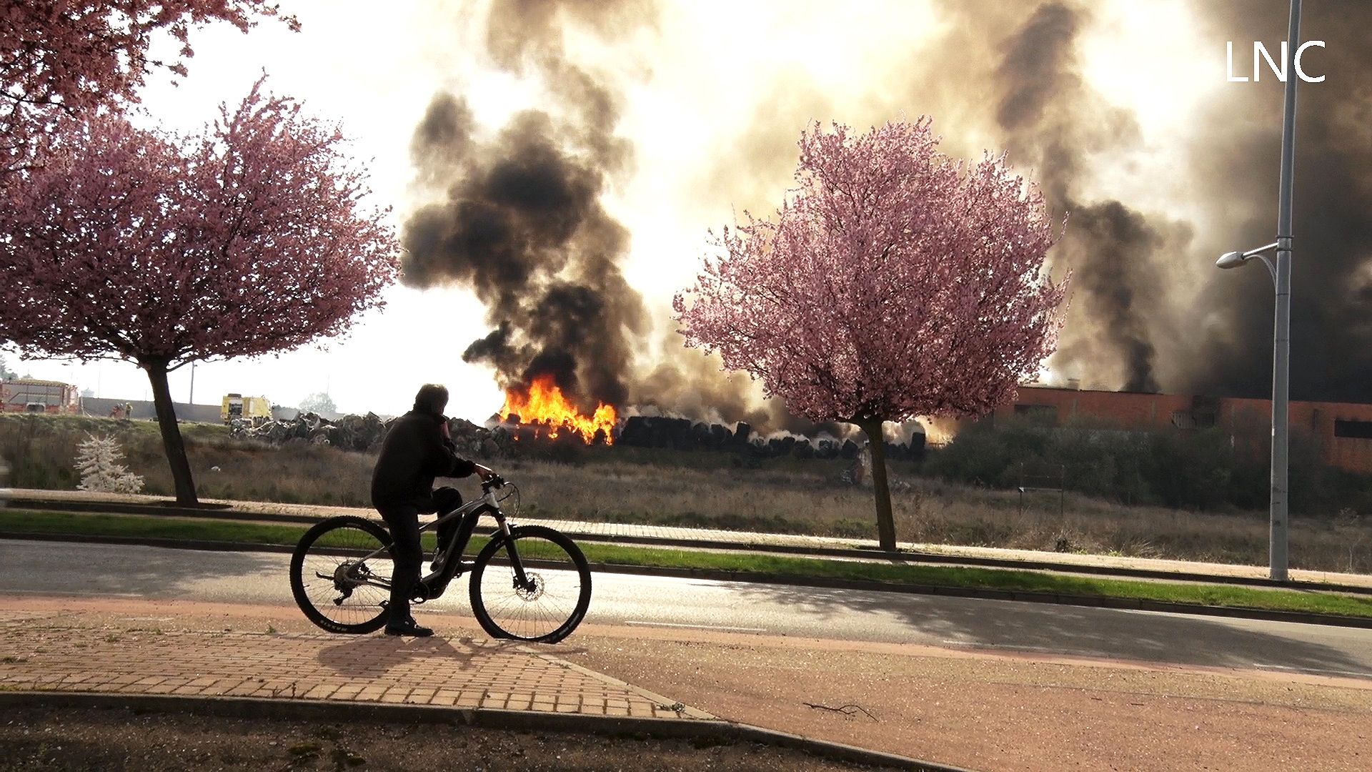Incendio en La Bañeza